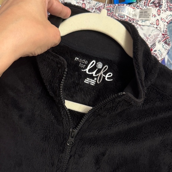 Made for Life Women's Classic Black Teddy Jacket size M - Picture 2 of 6